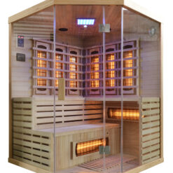 Deluxe 3 Person Corner Sauna